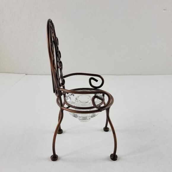 Metal Chair Taper Candlestick Holder - Picture 6 of 8